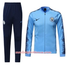 Manchester City Ensemble Vestes d'entrainement Bleu 2018/2019